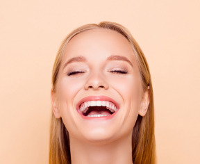 smiling woman close up